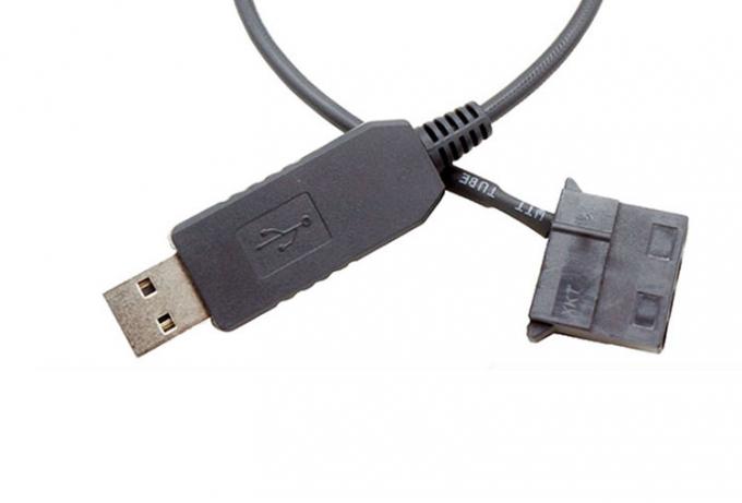 USB da 5V a 12V Voltage Step Up 3 pin e 4 pin PC Cable di adattatore di alimentazione del ventilatore 5