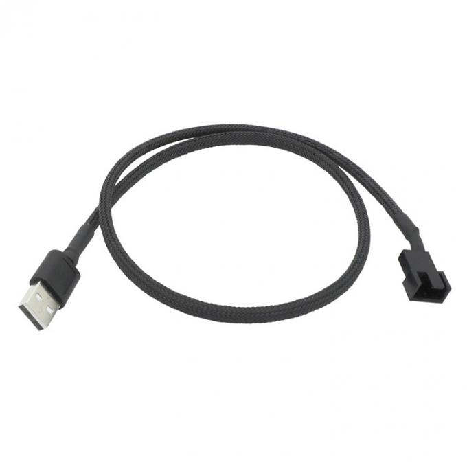 USB intrecciato a 3 pin 4 pin Molex femminile PWM 5V Fann alimentazione Adapter connettore cavo per computer raffreddatore 4