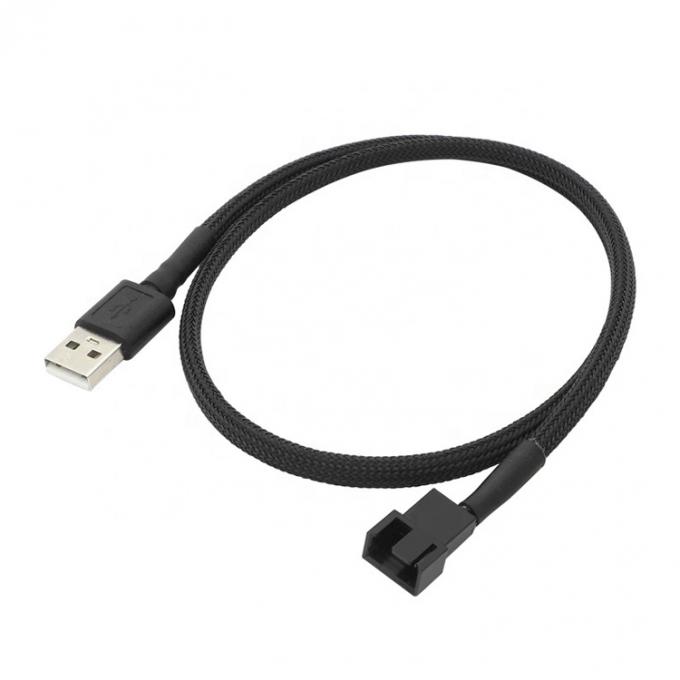USB a 3 pin 4 pin Molex femminile PWM 5V Case Caldaio per computer raffreddatore di ventilatore alimentazione Adapter Cable connettore 5