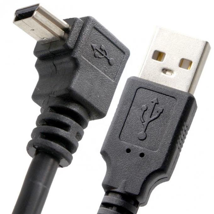 OEM destra sinistra verso l'alto verso il basso angolo di 90 gradi MINI cavo USB per PS3 Controller MP3 Camera 3