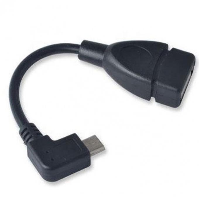 Angolo di 90 gradi Micro B a USB Tipo A Femminile Cablo di adattatore OTG 0