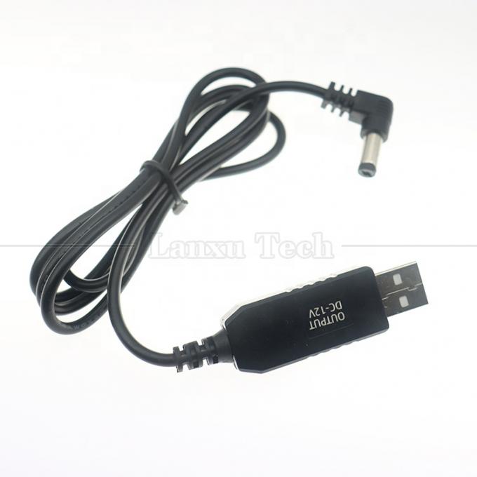 12V Booster USB da 5V a 12V angolo di 90 gradi 5,5x2,1 mm Cable Jack per Wifi Router 3