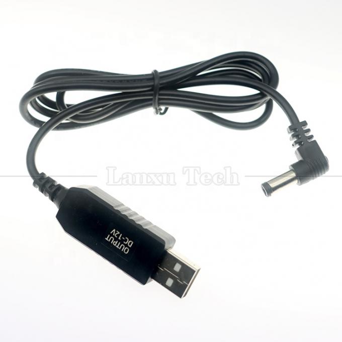 12V Booster USB da 5V a 12V angolo di 90 gradi 5,5x2,1 mm Cable Jack per Wifi Router 2