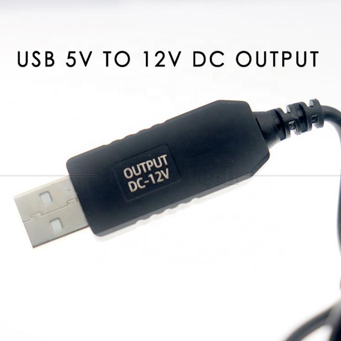 12V Booster USB da 5V a 12V angolo di 90 gradi 5,5x2,1 mm Cable Jack per Wifi Router 4