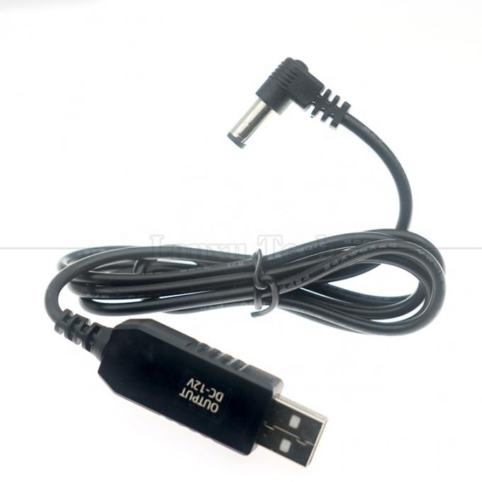 12V Booster USB da 5V a 12V angolo di 90 gradi 5,5x2,1 mm Cable Jack per Wifi Router 6