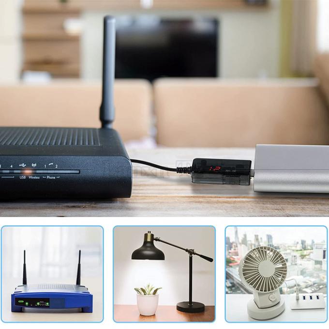 1m Drok 5V USB per potenziare 9V 12V Step Up Multi Output DC Converter Cable per modem del router 2