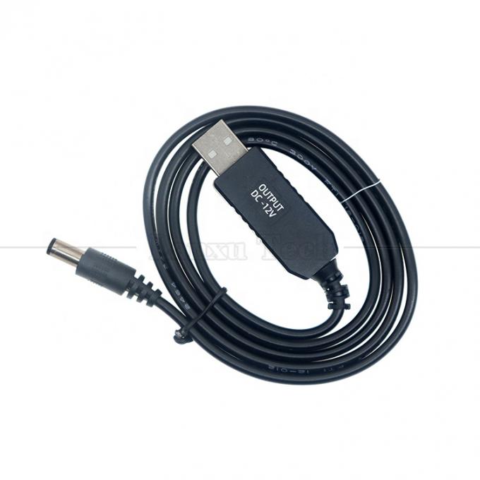 Cable USB multifunzione da 5V USB a 12V 9V DC 5.5x2.1mm Boost Set Up Power Converter Cavo USB per lampada per altoparlanti Wifi Router 6