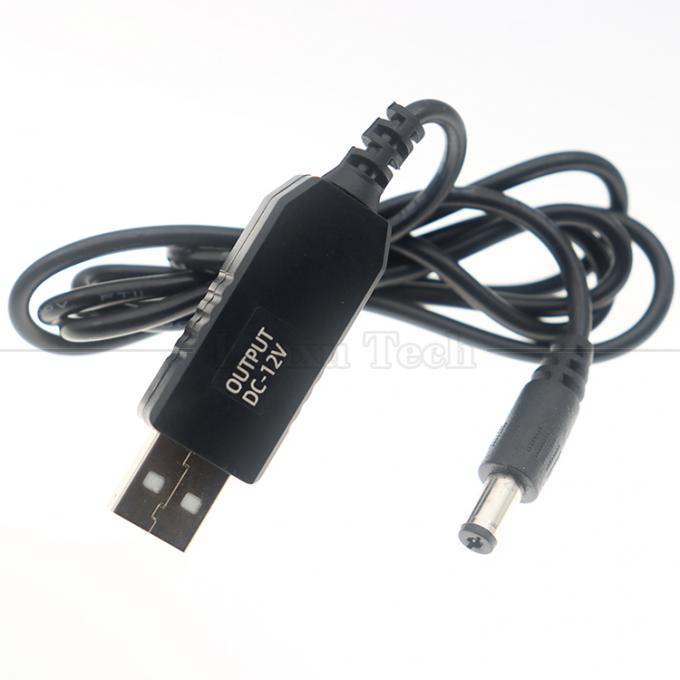 Caricabatterie di alta qualità 5.5x2.1mm DC 5V a 12V Cavo di alimentazione USB per Wifi Router Modem Ventilatore luce LED 9