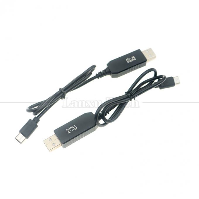 Convertitore di potenziamento da 1m di alta qualità da 5v a 12v USB a USB Cavo caricabatterie tipo C per tappeti leggeri 1