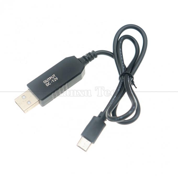 USB 5V a USB tipo C 12V Output Booster Converter Power Charger Cable per tappeti a led 5