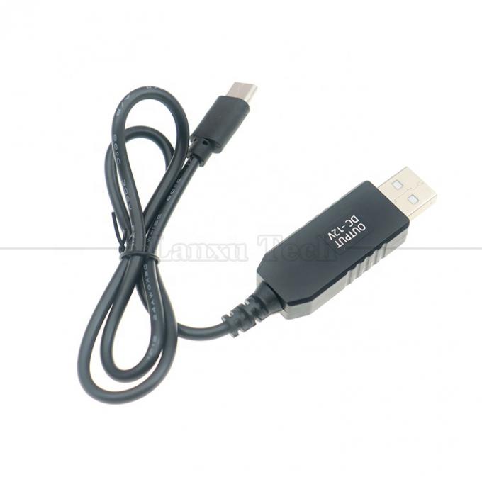 USB 5V a USB tipo C 12V Output Booster Converter Power Charger Cable per tappeti a led 2