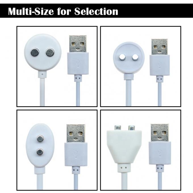 2 PIN USB Magnetico Spazzolino da denti elettrico Strumenti di bellezza per adulti Giocattoli sessuali Vibratore Cable caricabatterie 0