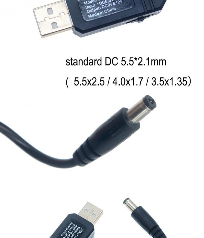 Cable di potenziamento del cavo di corrente continua da 5v a 9v a 12v per router 3