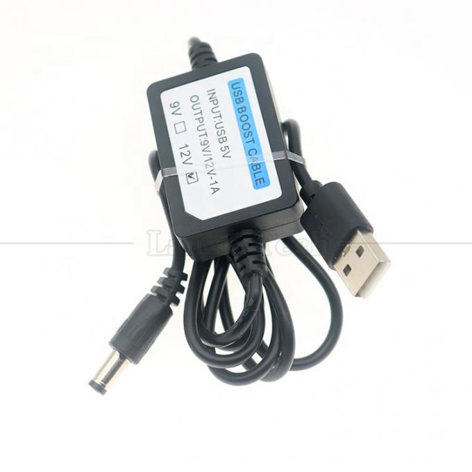Cable di conversione di potenziamento del router Wifi da 5V a 9V 12V 1A USB a DC 5.5x2.1mm 5