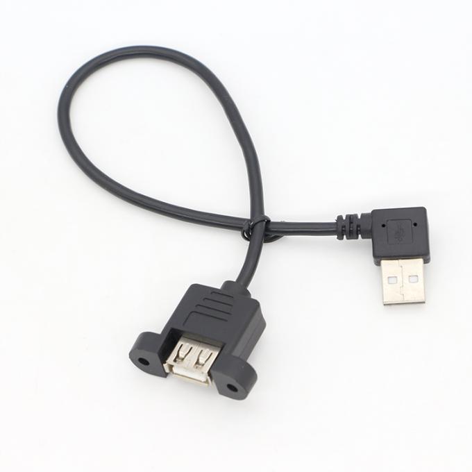Serratura a vite 90 gradi angolo retto tipo A Maschio a femmina pannello di montaggio cavo di estensione USB 6