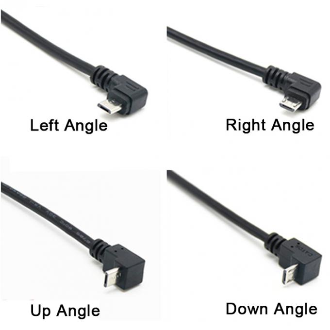 CUSTOM 0.3M 1M 90 gradi verso l'alto verso il basso angolo destro sinistro vite micro pannello montaggio cavo di estensione USB 5