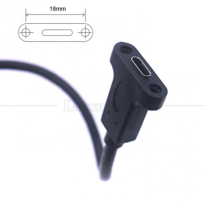 Personalizzazione USB3.1 Gen2 Stangolo di blocco a vite USB Tipo C 3.1 Cavo di estensione montato sul pannello 4