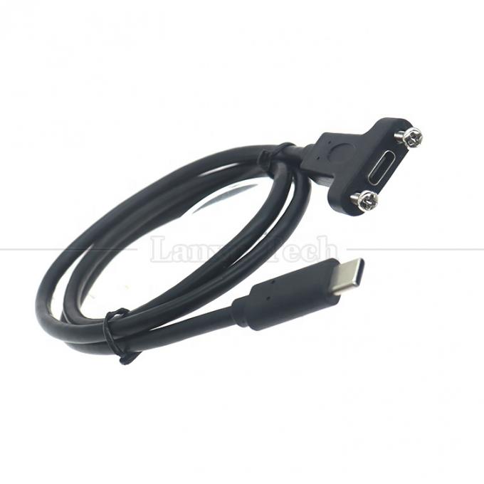 Personalizzazione USB3.1 Gen2 Stangolo di blocco a vite USB Tipo C 3.1 Cavo di estensione montato sul pannello 5