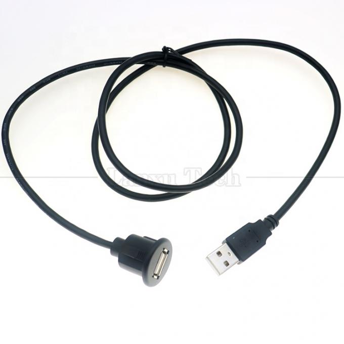 Car Audio Stereo Dashboard Maschio a femmina pannello di montaggio USB 2.0 tipo A cavo di estensione 7