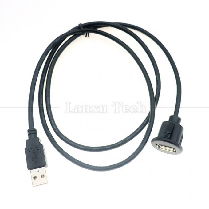 Car Audio Stereo Dashboard Maschio a femmina pannello di montaggio USB 2.0 tipo A cavo di estensione 6