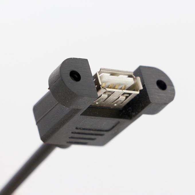 Capo di chiusura a vite di alta qualità 1M 2M USB montato su pannello femminile a cavo a filo Dupont 2