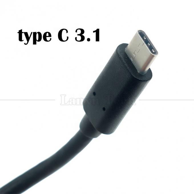10Gbps 0,3m 1m Maschio a femmina Tipo C 3.1 Pannello montato a vite buco di blocco cavo di estensione USB 7