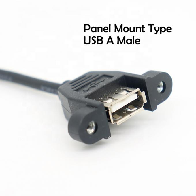 Cable per il montaggio del pannello personalizzato USB tipo A femminile per aprire i fili a punta nuda 1