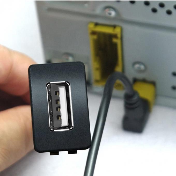 Snap Socket Dashboard Panel Maschio a Femmina Cable di estensione USB Flush Mount 6