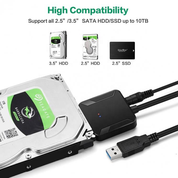 Alta compatibilità 2,5 3,5 pollici SSD HDD disco rigido USB 3.0 a cavo Sata 3