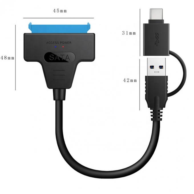 Alta velocità 5Gbps 2,5 pollici SSD HDD Hard Disk Tipo C USB 3.0 Cable Adapter Sata 3