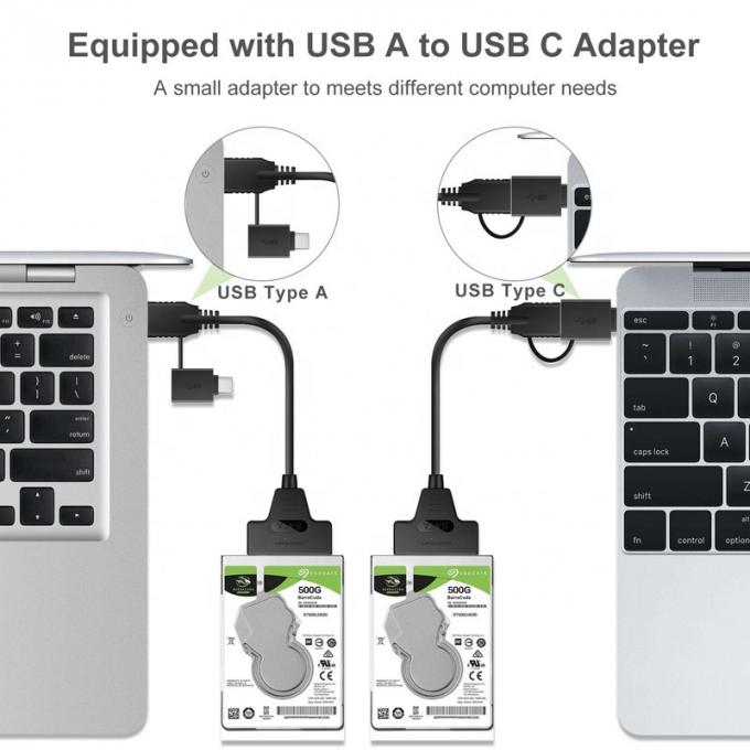 Alta velocità 5Gbps 2,5 pollici SSD HDD Hard Disk Tipo C USB 3.0 Cable Adapter Sata 7