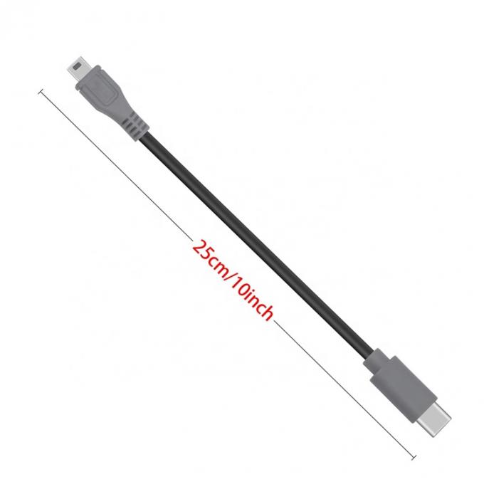 Carica dati da USB tipo C a Mini 5 pin USB OTG Adapter Cable per videocamera telefono 3
