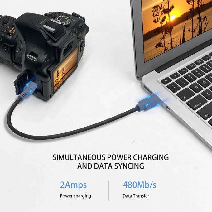 Carica dati da USB tipo C a Mini 5 pin USB OTG Adapter Cable per videocamera telefono 4