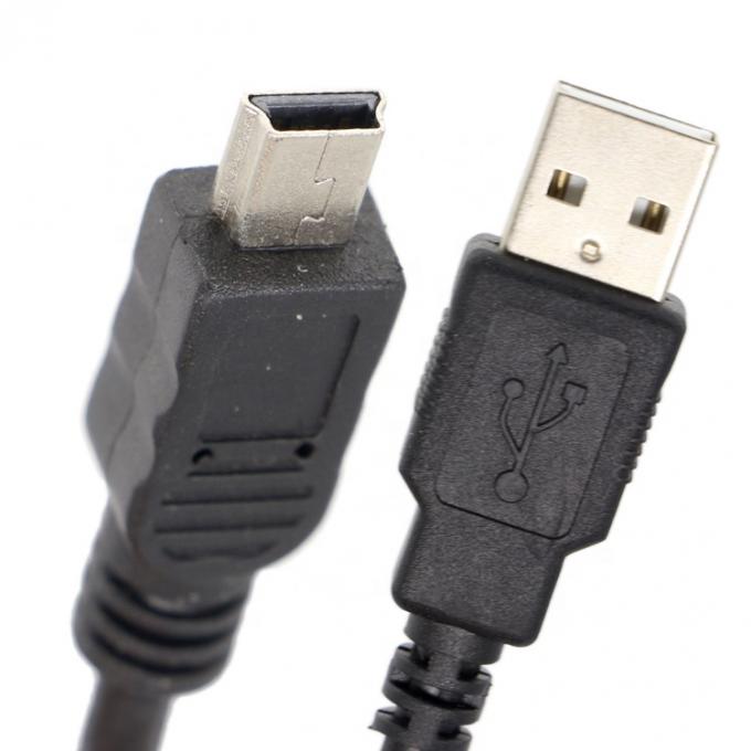 1.5m USB A a Mini B 5PIN USB 2.0 Cable OTG per la ricarica dei dati con ferrite 4