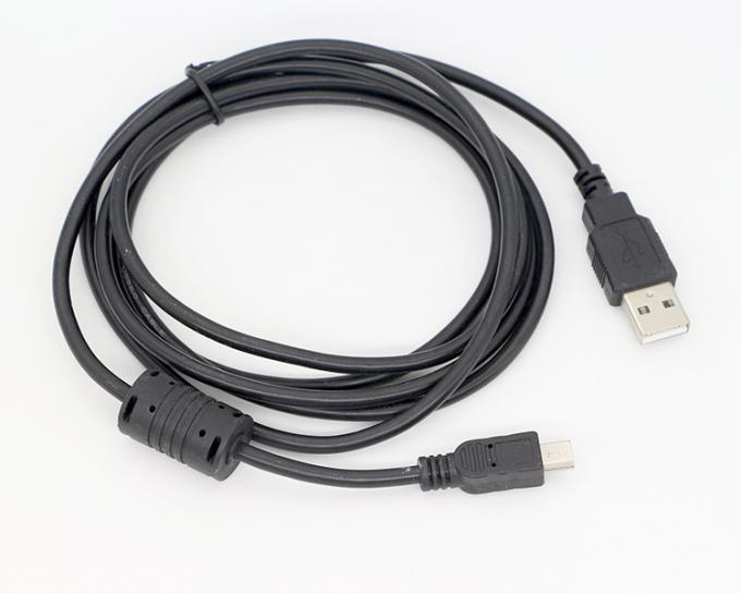 1.5m USB A a Mini B 5PIN USB 2.0 Cable OTG per la ricarica dei dati con ferrite 6