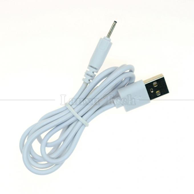 Alta Qualità 0,5M 1M 2M 3M Bianco Nero DC 2.0 0,6 mm Caricabatterie Cavo USB per Vibratore 2