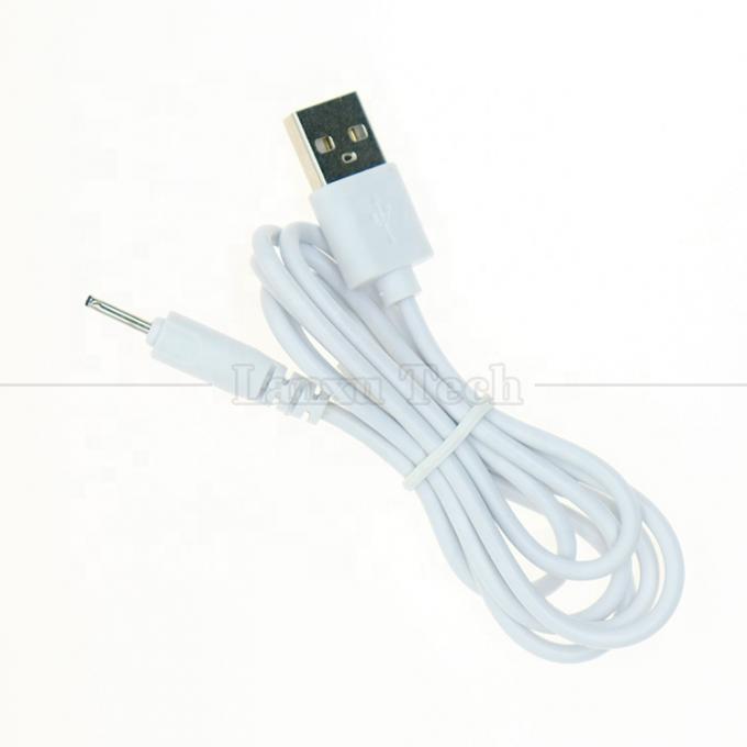 Alta Qualità 0,5M 1M 2M 3M Bianco Nero DC 2.0 0,6 mm Caricabatterie Cavo USB per Vibratore 3