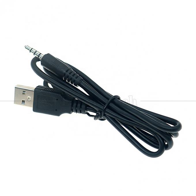 1M USB a 3,5mm 4 poli Cable di estensione DC Audio Jack per altoparlanti per auto 0