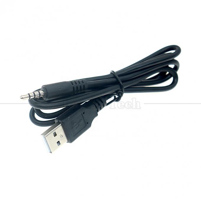 1M USB a 3,5mm 4 poli Cable di estensione DC Audio Jack per altoparlanti per auto 4