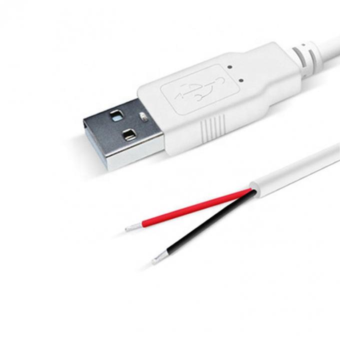 Custom 1m 2m 3m Bianco USB A Maschio a fine aperta Filtro in scatola Cavo di estensione Breakout 5