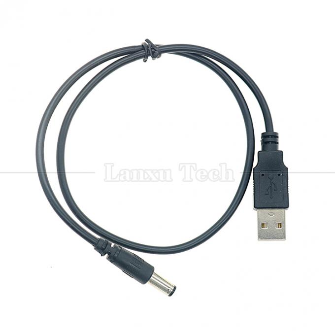 1m 3m 5m 10m 1A 2A 5A USB A Maschio a DC 5.5x2.1mm 3.5 1.35 4.0 1.7 Cavo caricabatterie Jack a canna per telecamera di CCTV a LED 5