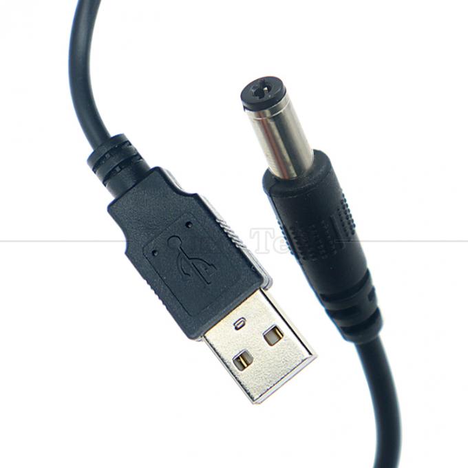 1m 3m 5m 10m 1A 2A 5A USB A Maschio a DC 5.5x2.1mm 3.5 1.35 4.0 1.7 Cavo caricabatterie Jack a canna per telecamera di CCTV a LED 4