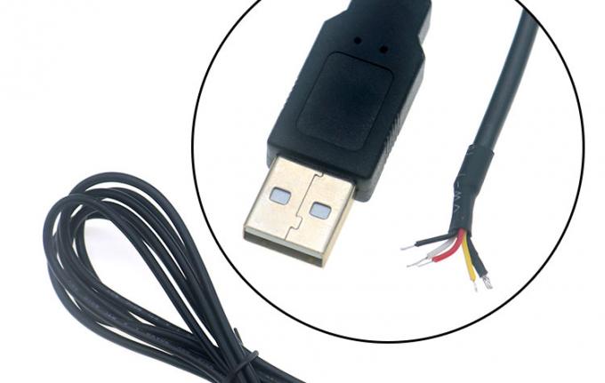 Protezione USB da maschio a 4 fili nudi cavo a punta aperta 6