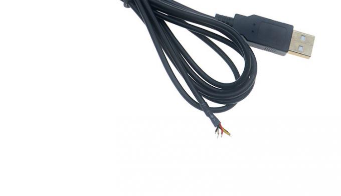 Protezione USB da maschio a 4 fili nudi cavo a punta aperta 7