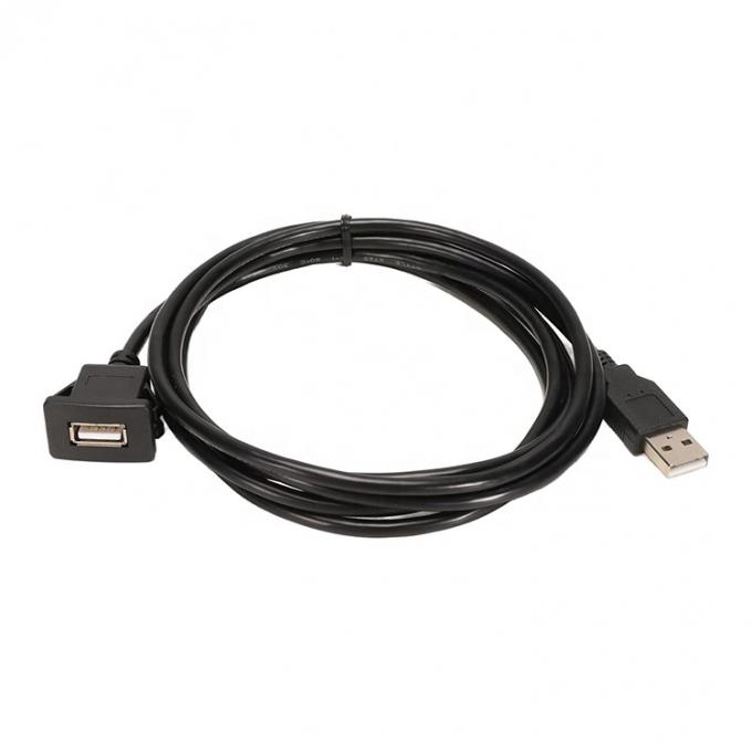pannello idraulico di scarico montato maschio a femmina presa USB cavo di filo di estensione cavo per auto camion barca dashboard motociclo 2