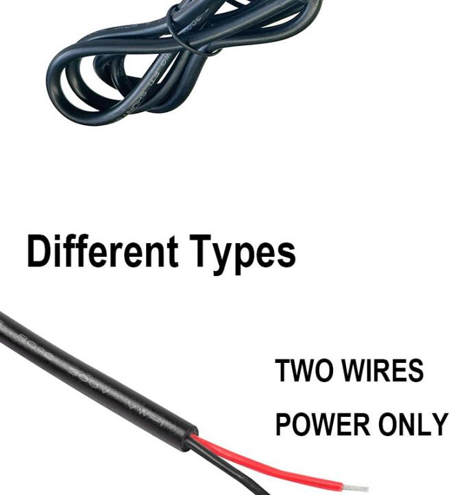 5V USB per aprire fili nudi in scatola a strisce End Pigtail Power Charger Cable per lampada a striscia a LED 8
