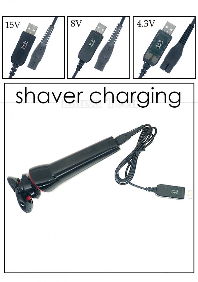 Cable di ricambio di alta qualità 15V 8V 4.3V USB per caricabatterie e rasoio per Philips 0