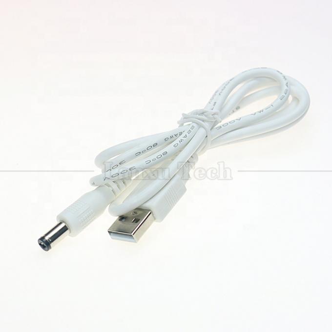 USB A Maschio a 2.1x5.5mm DC Jack a canna connettore cavo di ricarica per altoparlante del router 4
