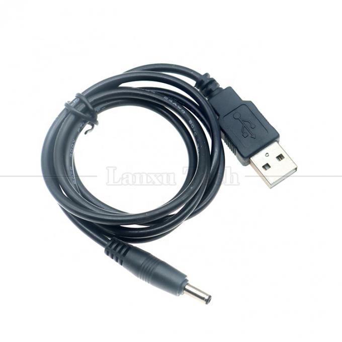 1 metro USB maschio a corrente continua Jack a canna 3,5 mm 1,35 mm Cavo di carica del router per altoparlante 0