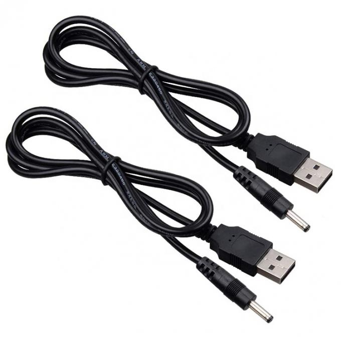 1 metro USB maschio a corrente continua Jack a canna 3,5 mm 1,35 mm Cavo di carica del router per altoparlante 3